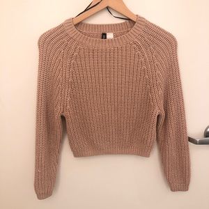 Knit crop sweater